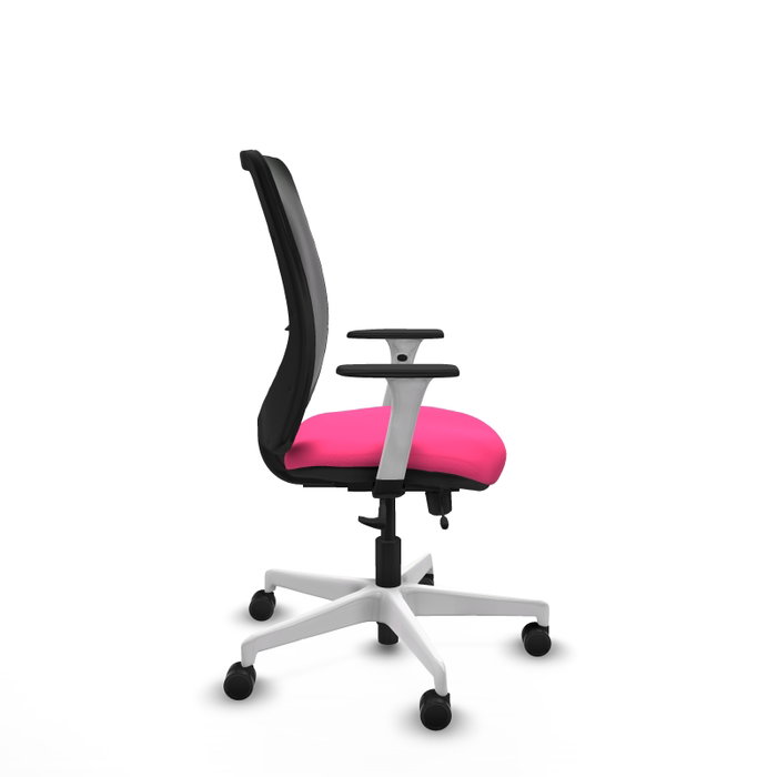 PIQUERAS Y CRESPO Silla de oficina Zulema Rosa y Negro con mecanismo Sincro/Traslack PIQUERAS Y CRESPO Silla de oficina Zulema Rosa y Negro con mecanismo Sincro/Traslack