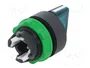 SCHNEIDER ELECTRIC Interruptor rotativo Harmony XB5 de 22mm verde con LED