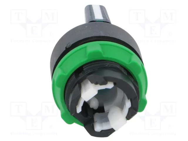 SCHNEIDER ELECTRIC Interruptor rotativo Harmony XB5 de 22mm verde con LED