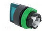 SCHNEIDER ELECTRIC Interruptor rotativo Harmony XB5 de 22mm verde con LED