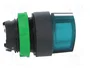 SCHNEIDER ELECTRIC Interruptor rotativo Harmony XB5 de 22mm verde con LED