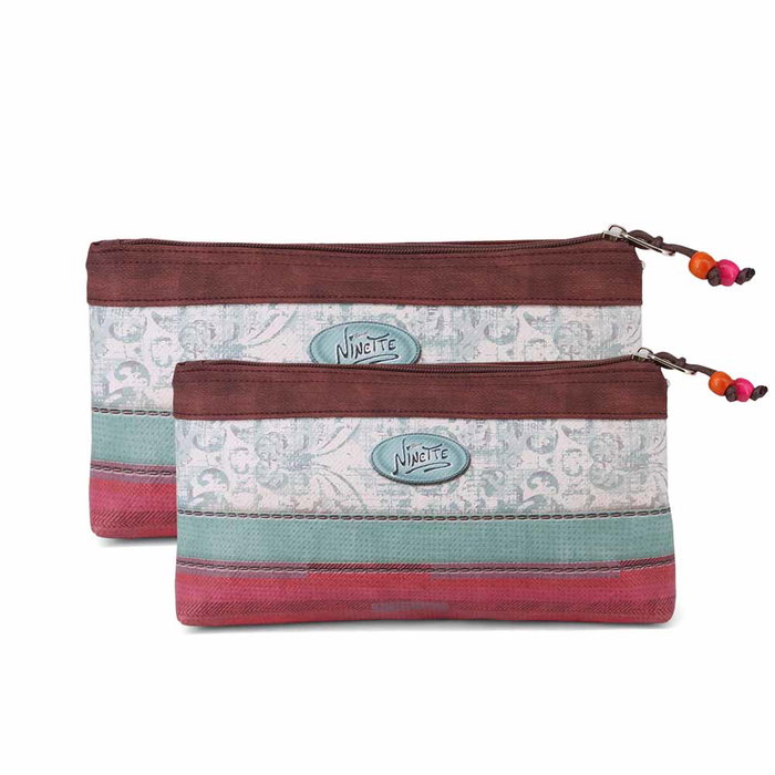 Forever Ninette Set de Dos Neceseres Swing Multicolor 15 x 26 x 4 cm y 12 x 23,5 x 3 cm