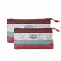 Forever Ninette Set de Dos Neceseres Swing Multicolor 15 x 26 x 4 cm y 12 x 23,5 x 3 cm