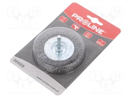 PROLINE Cepillo de disco de 80mm con espiga de 6mm