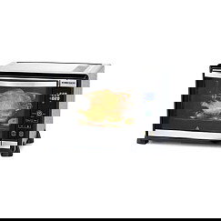 ROMMELSBACHER BGE 1580/E - Horno Eléctrico Multifunción 30L, Grill, Convección, Asador, Acero Inoxidable, Negro, 1580W, Control Táctil, Temporizador 120 min