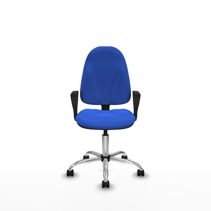 PIQUERAS Y CRESPO Silla de oficina Algarra Azul con Mecanismo de Doble Maneta
