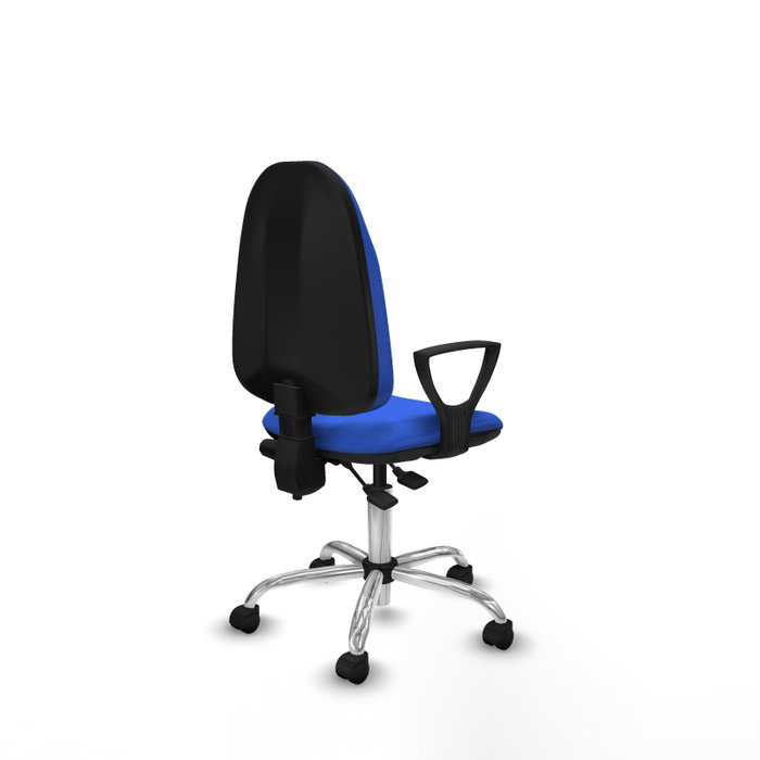 PIQUERAS Y CRESPO Silla de oficina Algarra Azul con Mecanismo de Doble Maneta