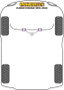 Powerflex Silentblock Delantero Barra Estabilizadora a Chasis 25mm