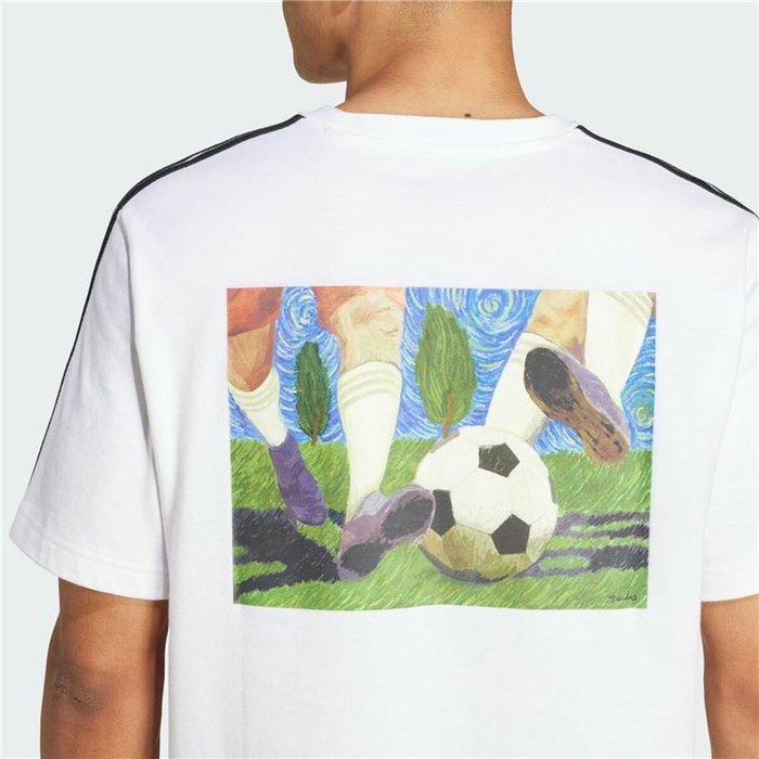 Camiseta de Manga Corta Hombre Adidas Gallery Graphic Blanco