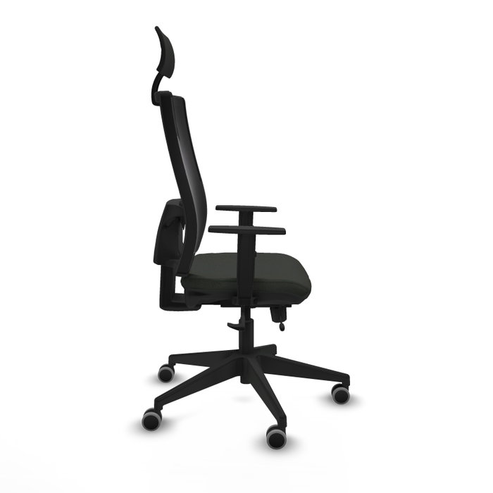 PIQUERAS Y CRESPO Silla de oficina Horna con mecanismo Sincro/Traslack, Negro