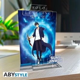 ABYstyle Figura Coleccionable Acrílica Diorama Solo Leveling Jinwoo Frente al Portal - Figura Oficial de Anime