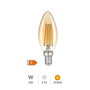 GSC Evolution Bombilla LED vela Vintage 4W E14 2500K