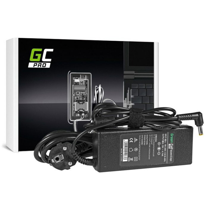 Green Cell AD02P Adaptador de Corriente para Acer 90W 19V 4,74A 5.5mm-1.7mm Green Cell AD02P Adaptador de Corriente para Acer 90W 19V 4,74A 5.5mm-1.7mm