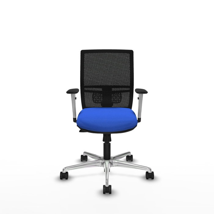 PIQUERAS Y CRESPO Silla de oficina Yunquera Azul con respaldo de malla Negro PIQUERAS Y CRESPO Silla de oficina Yunquera Azul con respaldo de malla Negro