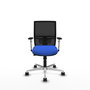 PIQUERAS Y CRESPO Silla de oficina Yunquera Azul con respaldo de malla Negro