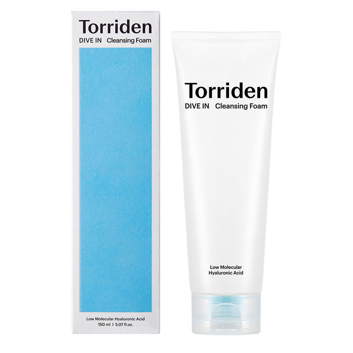 Torriden DIVE-IN Espuma Limpiadora con Ácido Hialurónico de Bajo Peso Molecular 150 ml