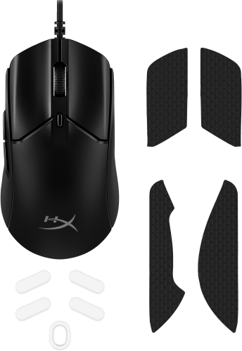 HyperX Ratón Gaming Pulsefire Haste 2 Negro 6N0A7AA 26000 DPI 8000 Hz Ultraligero 53g
