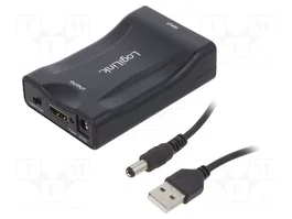 LogiLink Conversor de vídeo Scart/F a HDMI-A/F 1080p negro