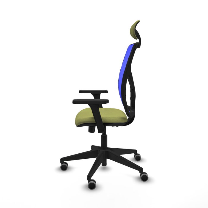 PIQUERAS Y CRESPO Silla de oficina Motilla con mecanismo Sincro, Verde oliva y Azul PIQUERAS Y CRESPO Silla de oficina Motilla con mecanismo Sincro, Verde oliva y Azul