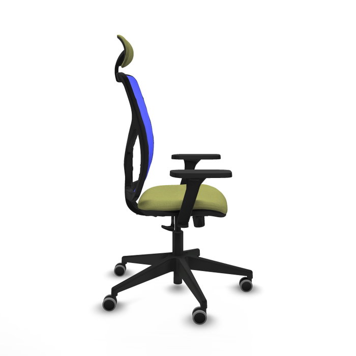 PIQUERAS Y CRESPO Silla de oficina Motilla con mecanismo Sincro, Verde oliva y Azul PIQUERAS Y CRESPO Silla de oficina Motilla con mecanismo Sincro, Verde oliva y Azul