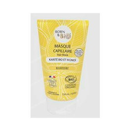 Born To Bio Mascarilla Capilar Nutritiva y Reparadora con Manteca de Karité y Monoi 150ml Bio - Para Cabello Seco y Dañado