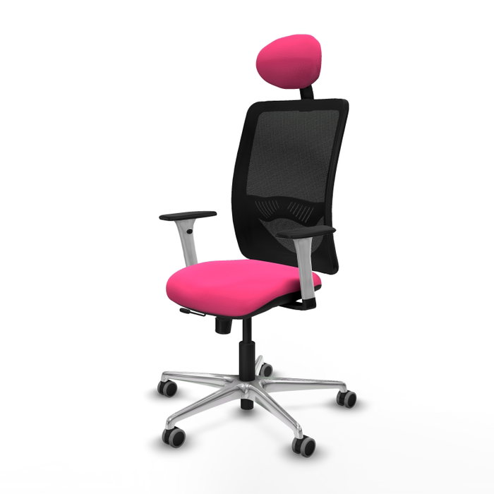 PIQUERAS Y CRESPO Silla de oficina Zulema con mecanismo Sincro/Traslack Rosa PIQUERAS Y CRESPO Silla de oficina Zulema con mecanismo Sincro/Traslack Rosa