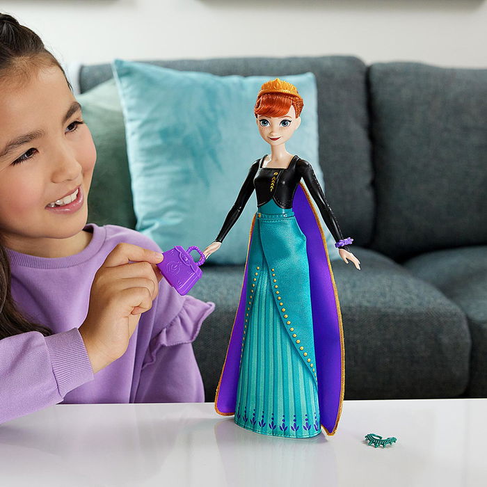 Mattel Muñeca Frozen Anna Spin Y Reveal HXD27 Disney Frozen Juguete +3 Años