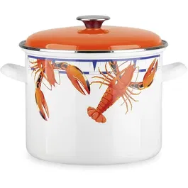 Baumalu BAU3216383109255 Sartén Catering Esmalte 26 x 20 cm Apta Todo Tipo de Fuegos Incluida Inducción Decoración LOBSTER