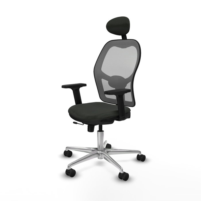 PIQUERAS Y CRESPO Silla de oficina Jorquera con mecanismo Sincro/Traslack Negro y Gris