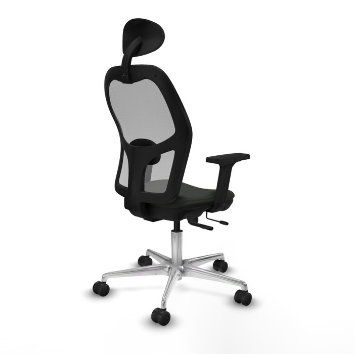 PIQUERAS Y CRESPO Silla de oficina Jorquera con mecanismo Sincro/Traslack Negro y Gris