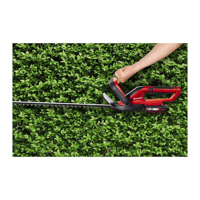 Einhell GE-CH 1855/1 Li Solo - Cortasetos de batería de 55 cm, hoja doble de 62 cm, 2200 spm, 18V (solo herramienta)