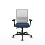 PIQUERAS Y CRESPO Silla de oficina Haches Azul marino y Blanco