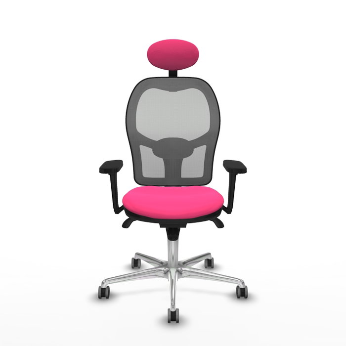 PIQUERAS Y CRESPO Silla de oficina Jorquera Rosa y Gris PIQUERAS Y CRESPO Silla de oficina Jorquera Rosa y Gris