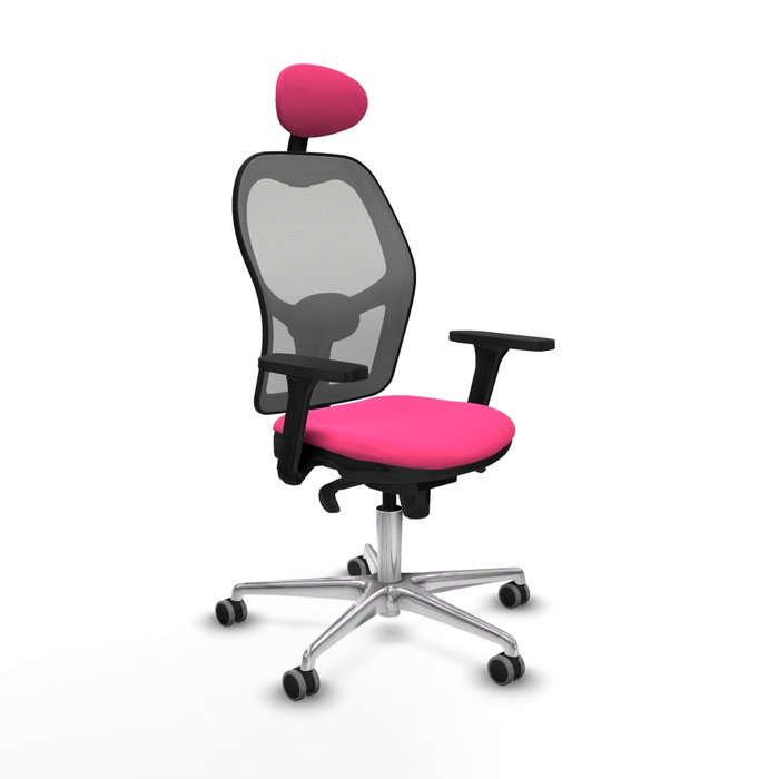 PIQUERAS Y CRESPO Silla de oficina Jorquera Rosa y Gris PIQUERAS Y CRESPO Silla de oficina Jorquera Rosa y Gris