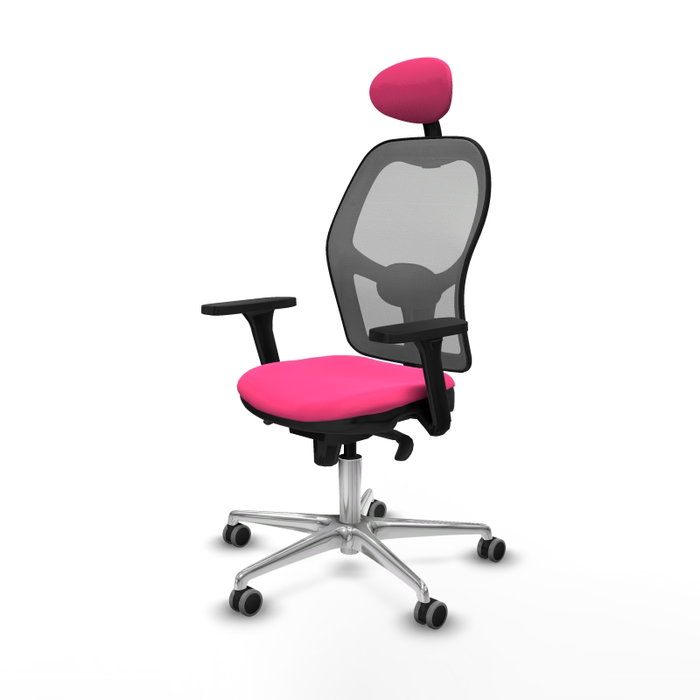 PIQUERAS Y CRESPO Silla de oficina Jorquera Rosa y Gris PIQUERAS Y CRESPO Silla de oficina Jorquera Rosa y Gris
