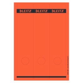 LEITZ Etiquetas autoadhesivas 61,5 x 285,0 mm para lomo de 8 cm, Rojo