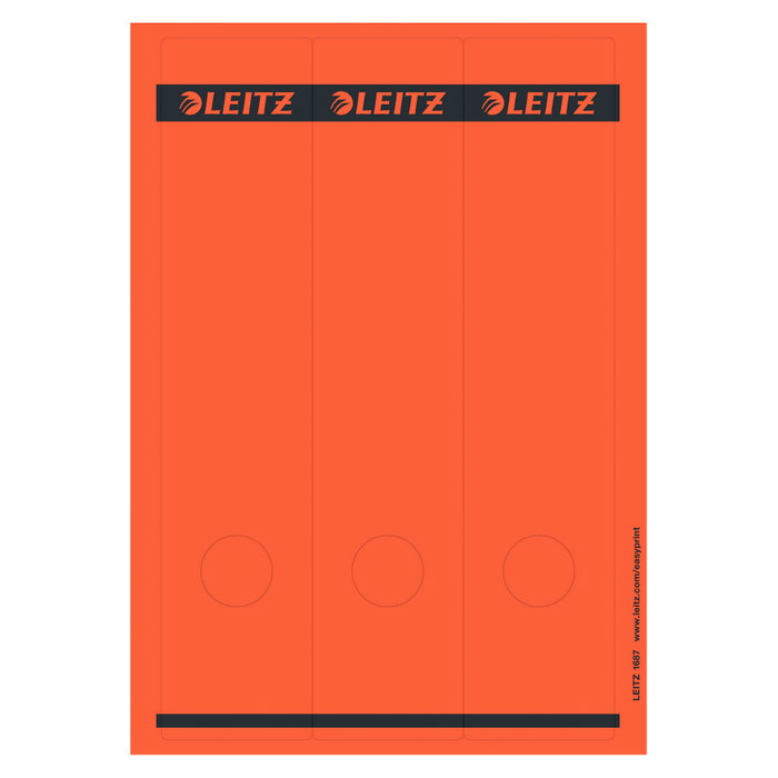 LEITZ Etiquetas para archivadores de 8 cm de ancho, 61,5 x 285,0 mm LEITZ Etiquetas para archivadores de 8 cm de ancho, 61,5 x 285,0 mm