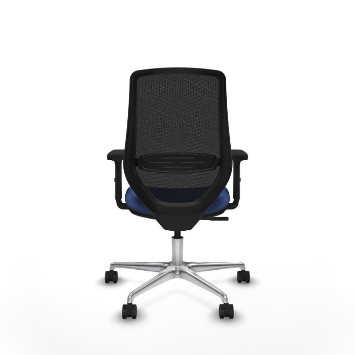 PIQUERAS Y CRESPO Silla de oficina Mardos con mecanismo Sincro, Azul marino y Negro