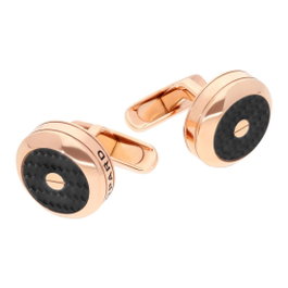 Chopard Gemelos Classic Racing Carbon Acero Oro Rosa y Carbono Negro