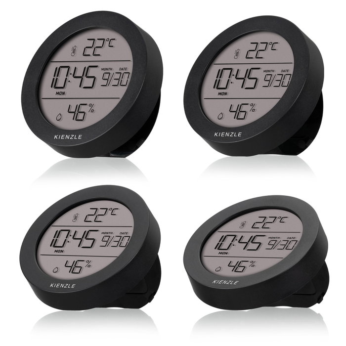 Kienzle Thermo-Hygrometer Round Negro Kienzle Thermo-Hygrometer Round Negro