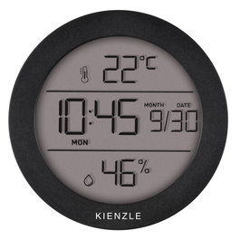 Kienzle Thermo-Hygrometer Round Negro