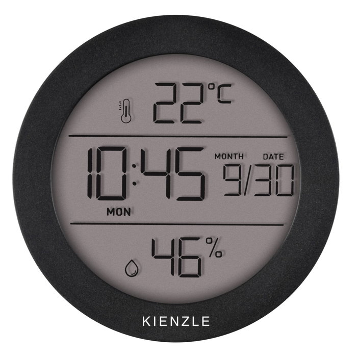 Kienzle Thermo-Hygrometer Round Negro Kienzle Thermo-Hygrometer Round Negro