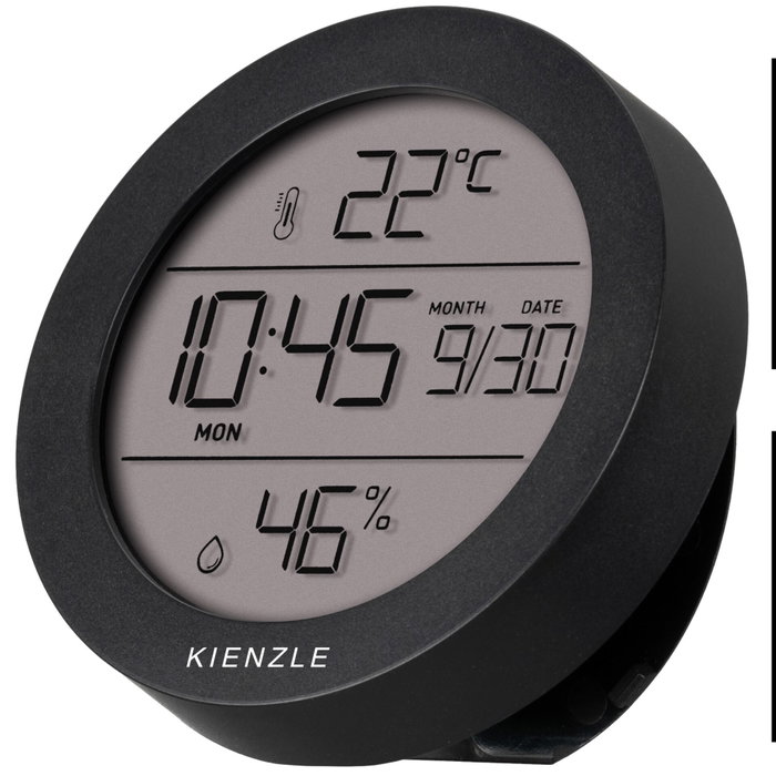 Kienzle Thermo-Hygrometer Round Negro Kienzle Thermo-Hygrometer Round Negro