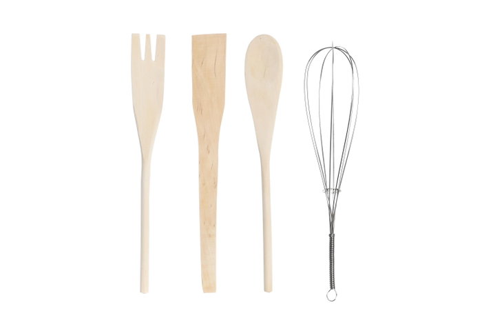DKD Home Decor Set de 5 Botes para Utensilios Coral CORAL 22, 1 L