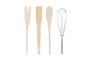 DKD Home Decor Set de 5 Botes para Utensilios Coral CORAL 22, 1 L