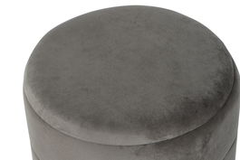 DKD Home Decor Reposapiés Glam Gris Oscuro Dorado 38x41x38 cm (2 Unidades)