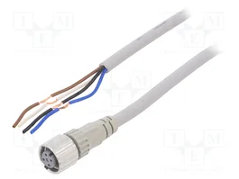 OMRON Cable para sensores M12 con 4 pines y conector hembra recto de 10m