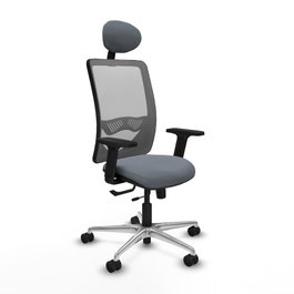 PIQUERAS Y CRESPO Silla de oficina Zulema Gris con mecanismo Sincro/Traslack