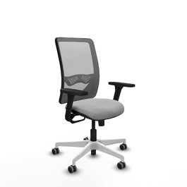 PIQUERAS Y CRESPO Silla de oficina Zulema con mecanismo Sincro, Gris