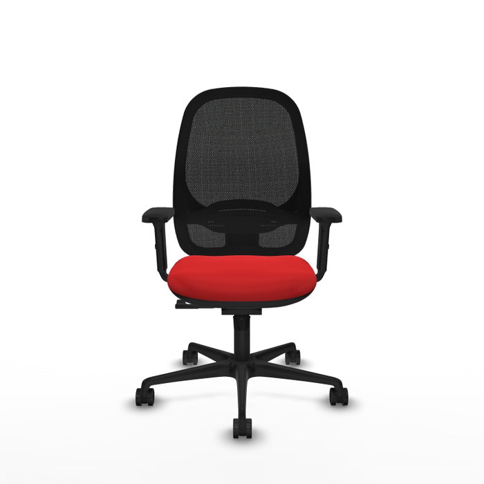 PIQUERAS Y CRESPO Silla de oficina Cilanco con mecanismo Sincro, Rojo y Negro PIQUERAS Y CRESPO Silla de oficina Cilanco con mecanismo Sincro, Rojo y Negro